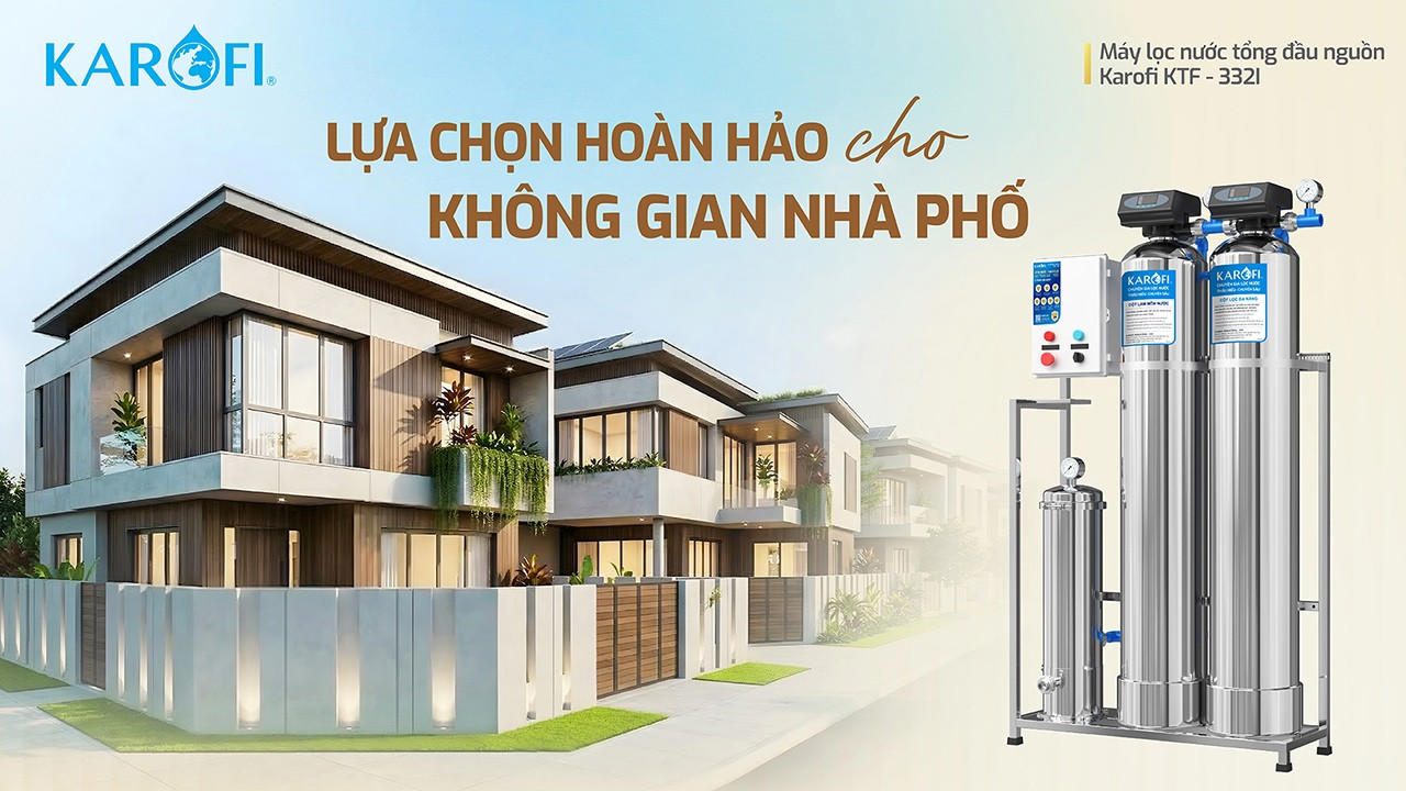 Máy lọc nước tổng đầu nguồn Karofi KTF - 332